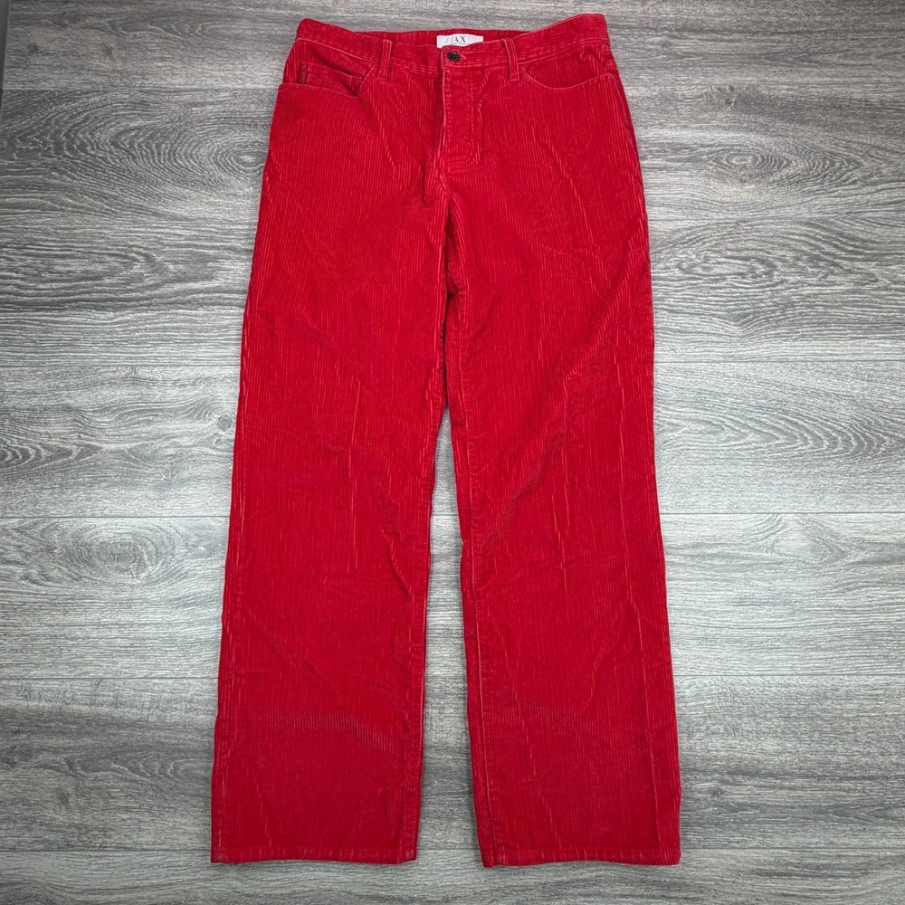 Armani Exchange Corduroy Pants Mens 32x31 Red 5 Pocket Button Fly Straight Leg